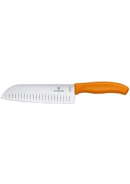 VT 6.8526.17L9B Santoku Bıçağı 17 cm Fıbrox Turuncu Blister