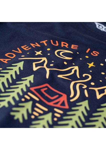 Adventure Tasarım Tişört, Kamp Baskılı Gece Mavisi Tişört,Unisex Pamuklu Gece Mavisi Tişört, Baskılı Tasarım Tişört indirimleri