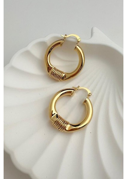 Altın Sarısı Prinç Sepet Küpe