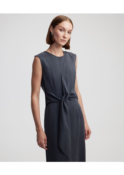 Sabit Kuşaklı Midi Elbise IS1250002501015 fiyatları