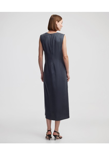 Sabit Kuşaklı Midi Elbise IS1250002501015 fırsatları