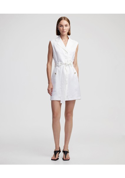 Kuşaklı ve Cep Kapaklı Elbise IS1250002500002