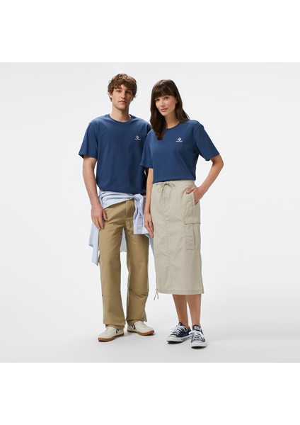 Classic Unisex Lacivert T-SHIRT.410 modelleri