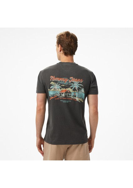 Tommy Jeans Regular Cabana Erkek Siyah T-Shirt.bds fiyatları