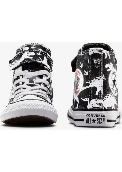 Chuck Taylor All Star Dino Party Easy On Çocuk Siyah SNEAKER.001 modelleri