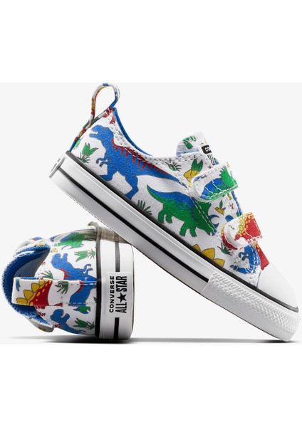 Chuck Taylor All Star Dino Party Easy On Çocuk Beyaz SNEAKER.100 indirimleri