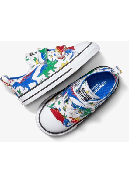 Chuck Taylor All Star Dino Party Easy On Çocuk Beyaz SNEAKER.100