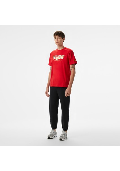 Cny Good Luck Erkek Kırmızı T-Shirt.3 modelleri