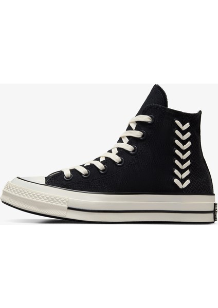 Chuck 70 Crafted Laces Unisex Siyah SNEAKER.001 fırsatları