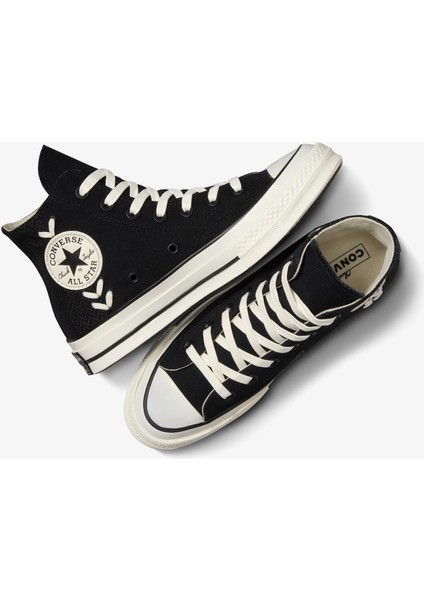 Chuck 70 Crafted Laces Unisex Siyah SNEAKER.001 indirimleri