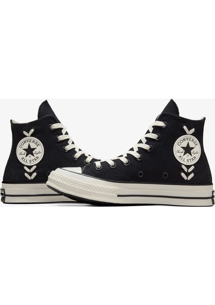 Chuck 70 Crafted Laces Unisex Siyah SNEAKER.001