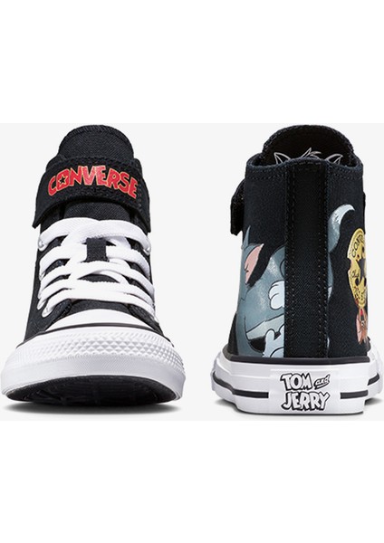 x Tom & Jerry Chuck Taylor All Star Easy-On Çocuk Siyah SNEAKER.001 modelleri