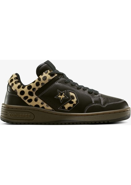 Weapon Pony Hair Unisex Siyah Deri SNEAKER.001