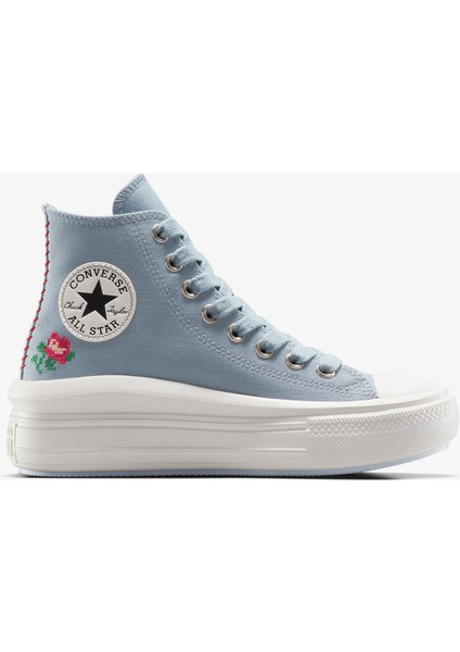 Chuck Taylor All Star Motion Rose Kadın Mavi Platform SNEAKER.478