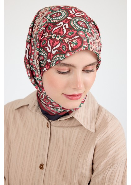 Kiremit Etnik Desenli Eşarp 3013 fiyatları