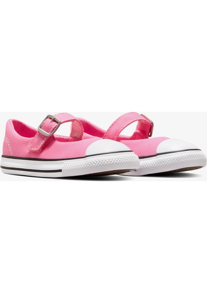 Chuck Taylor All Star Dainty Bebek Pembe Babet Yumuşak Köpük Yastıklama ile Rahat fiyatları