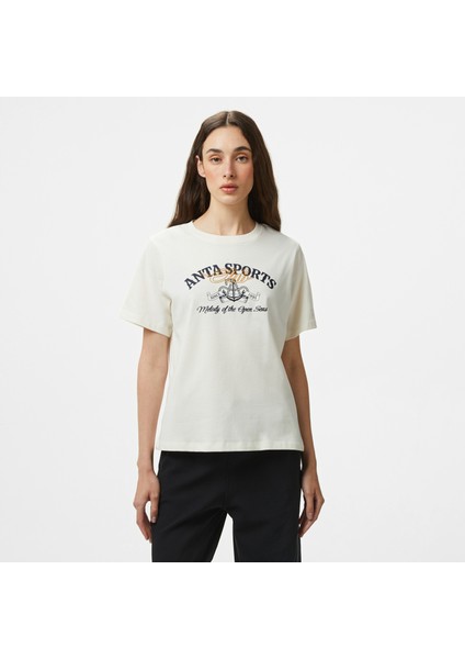 Sports Club Kadın Beyaz T-Shirt.1