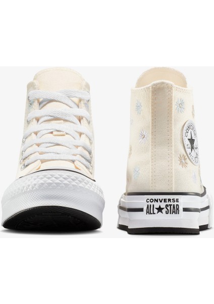 Chuck Taylor All Star Platform Florals Çocuk Krem SNEAKER.286 modelleri