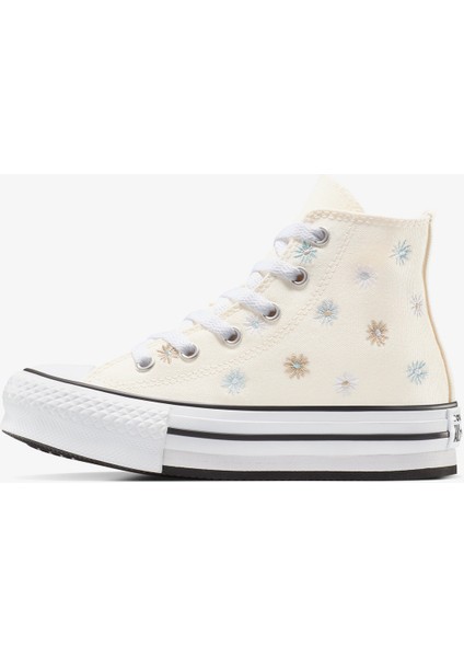 Chuck Taylor All Star Platform Florals Çocuk Krem SNEAKER.286 fırsatları