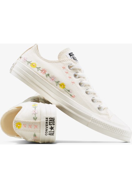 Chuck Taylor Embroidered Flowers Kadın Pembe SNEAKER.286 indirimleri