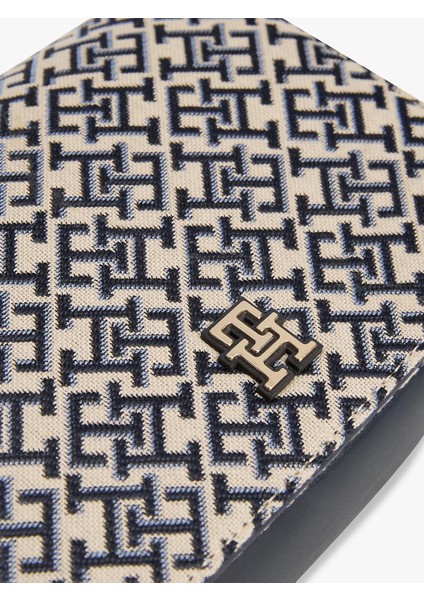 Th Jacquard Flap Crossover Kadın Mavi Çanta AW0AW17447DW6 indirimleri