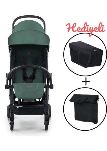 Connect 3 Black-Olive Bebek Arabası / Yan Düzenleyici / Black-Black Yan Bakım Çantası fiyatları