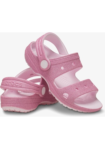 Classic Glitter Çocuk Pembe Sandalet.6zw