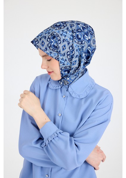 Saks Etnik Desenli Eşarp 3013