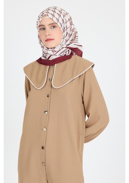 Bordo Monogram Desenli Eşarp 3015 fiyatları