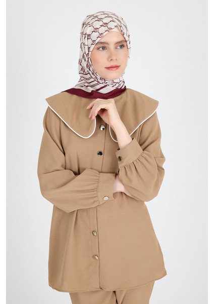 Bordo Monogram Desenli Eşarp 3015 fırsatları