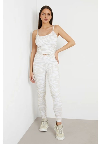 Ayla Leggıng 4/4 Kadın Altın Tayt V4GB05MC049-P8DA