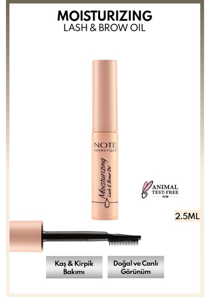 Moisturizing Lash & Brow Oil Nemlendirici ve Besleyici Kaş Kirpik bakım yağı