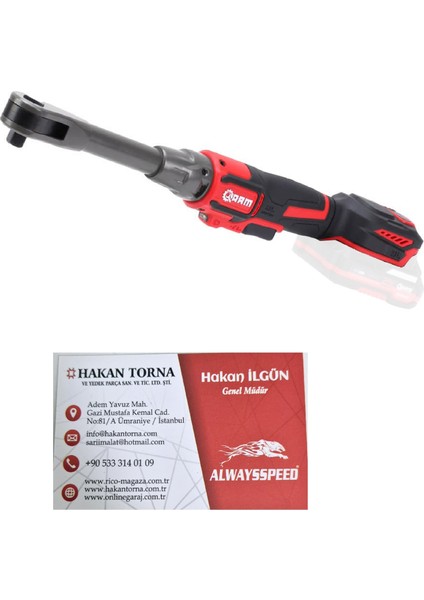 -Arm- 1/2 Uzun Şarjlı Cırcır Somun Sökme Sıkma (Aküsüz) Model