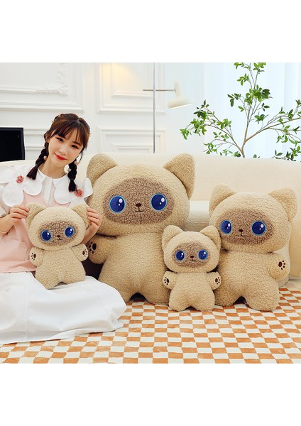 40CM Siyam Kedisi Peluş Oyuncak Bebek Yastık Hediye (Yurt Dışından)