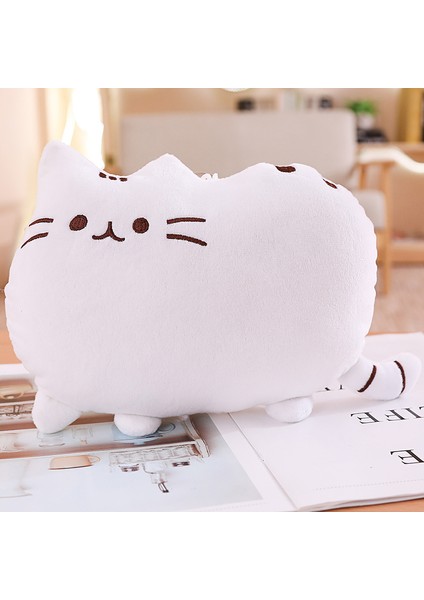 40CM Sevimli Kurabiye Kedi Peluş Oyuncak Bebek Yastık Hediye (Yurt Dışından)