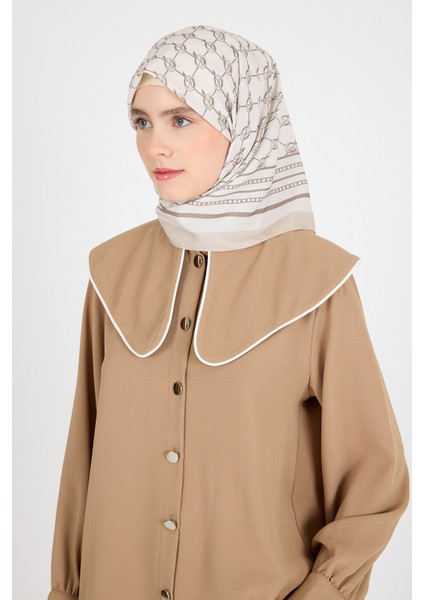 Bej Monogram Desenli Eşarp 3015 fiyatları