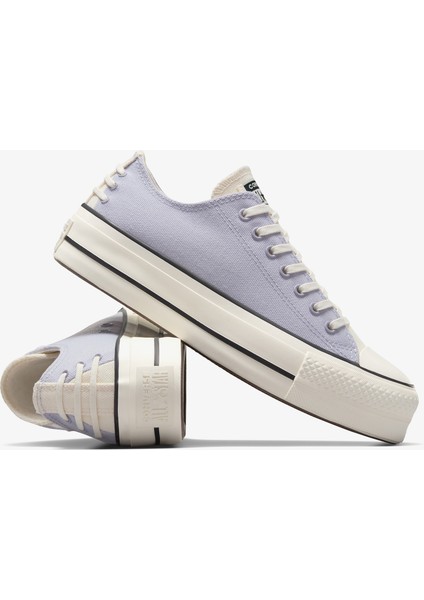 Chuck Taylor All Star Lift Crafted Laces Unisex Lila Platform SNEAKER.505