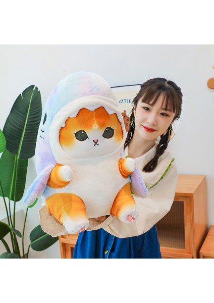33CM Sevimli Köpekbalığı Kedi Peluş Oyuncak Bebek Yastık Hediye (Yurt Dışından)