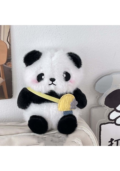 Sevimli Süper Sevimli Tombul Dev Panda Peluş Bebek Bebek Kolye Kadife Bebek Bebek Anahtarlık (Yurt Dışından)