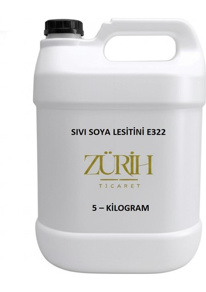 Sıvı Soya Lesitin 5 Kg - Soya Lecithin Liquid - 5 Kg/Hdpe Şişe - Yüksek Kaliteli