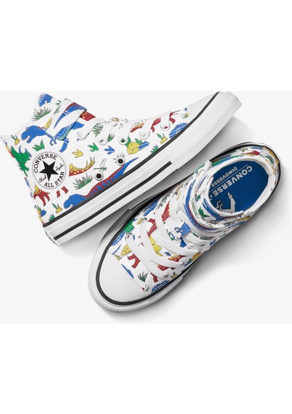 Chuck Taylor All Star Dino Party Easy On Çocuk Beyaz/kırmızı SNEAKER.100