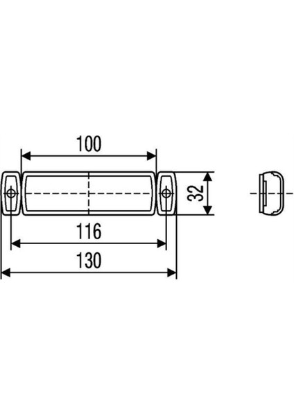 12V-24V YAN İKAZ LAMBASI (SİDE MARKER) LEDLİ SARI KRONE TİP DORSE (130*32 MM) fırsatları