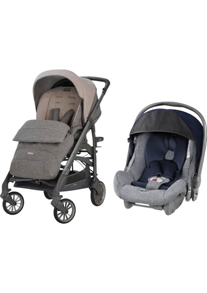 Trilogy Çift Yön Bebek Arabası Bermuda Beige - Ana Kucağı Hediyeli