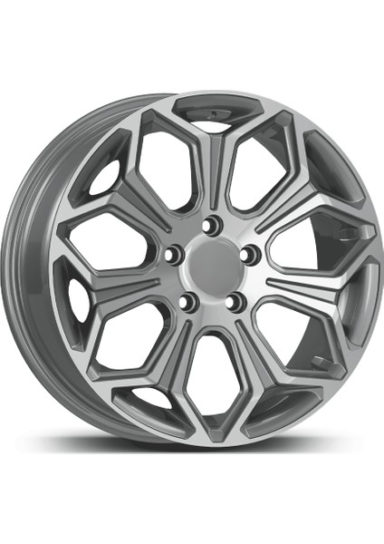 17 Inç 5X108 Ford Gümüş Elmas Kesim Jant Modeli (4 Adet)