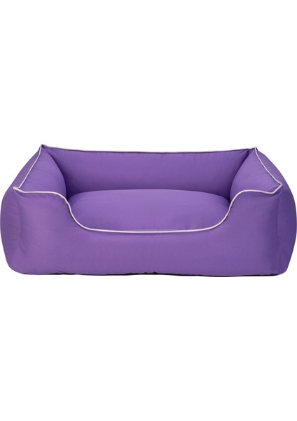 Alpha Köpek Yatağı Mor W Beyaz Biye L 105X85CM Sptgl