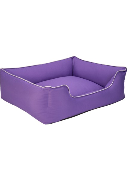 Alpha Köpek Yatağı Mor W Beyaz Biye L 105X85CM Sptgl modelleri