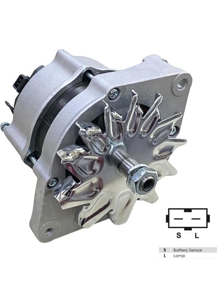 12V Alternatör Dinamo Bosch Tipi 120 A (S L) Bmc Dev Fatih-Iş Makinası-Mercedes-Thermokıng-Yanmar