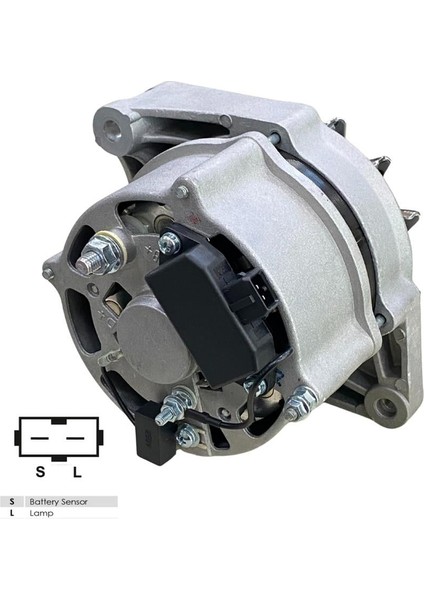 12V Alternatör Dinamo Bosch Tipi 120 A (S L) Bmc Dev Fatih-Iş Makinası-Mercedes-Thermokıng-Yanmar modelleri
