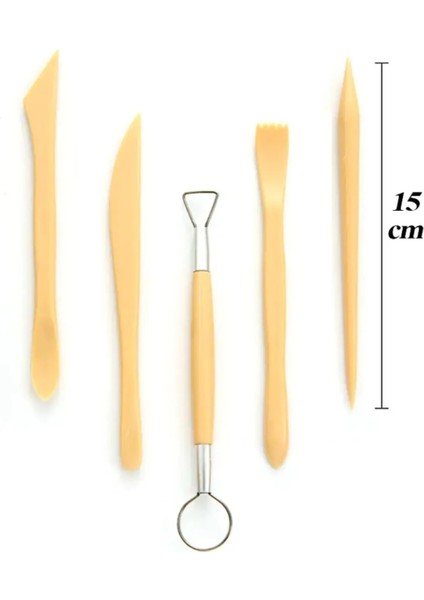 Plastik Ebeşuar Seti - 5 Parça - 15CM