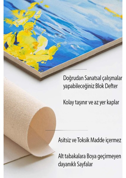 Van Dyckkanvas Defter 25X35CM 10 Sayfa Daler Rowney Simply Yağlı Boya 12 Renk x 12 ml Set fiyatları